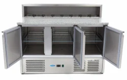 Ψυγείο Πίτσας με Γρανίτη με 3 Πόρτες και Μοτέρ Κάτω - 137x70x110cm / 15115 - Image 5