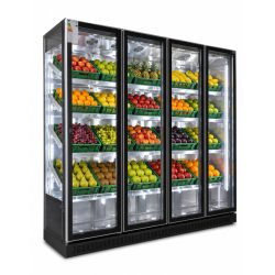 Ψυγείο Μαναβικής 3 Πλευρές Τζάμι - 2000lt - 222x60x201cm / 16708