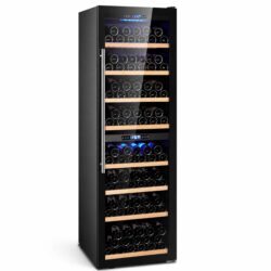Ψυγείο Βιτρίνα Κρασιών BO-47W - Διζωνικό - 204 φιάλες - 60x77x183cm / 16868